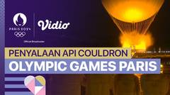 Momen Penyalaan Api Couldron Olympic Games Paris 2024