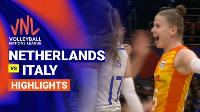 Women: Netherlands vs Italy - Highlight | Volleyball Nations League 2026