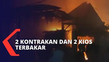 Diduga Gas Bocor, 2 Kontrakan dan 2 Kios Terbakar di Pesanggrahan Jakarta Selatan