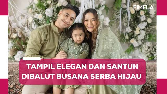 6 Potret Tasyakuran 4 Bulan Kehamilan Anak Kedua Siti Badriah, Elegan dengan Nuansa Hijau Army