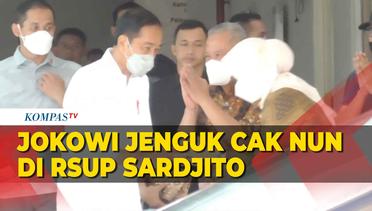 Momen Presiden Jokowi Jenguk Cak Nun di RSUP Dr Sardjito
