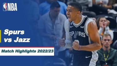 Match Highlights | San Antonio Spurs vs Utah Jazz | NBA Pre-Season 2022/23