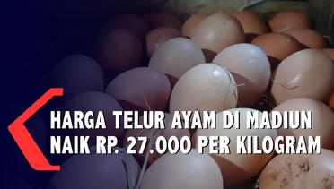 Harga Telur Ayam di Madiun Naik 27 Ribu per Kilogram
