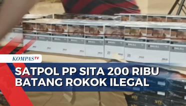 Satpol PP dan Bea Cukai Sita 200 Ribu Batang Rokok Ilegal, Kerugian Capai Rp 120 Juta