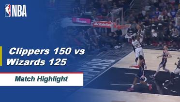 NBA I Match Highlight : Los Angeles Clippers 150 vs Washington Wizards 125
