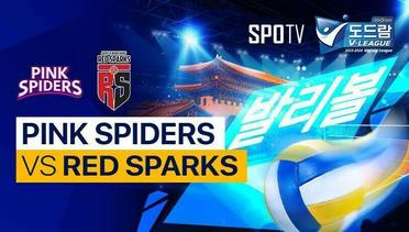 Play-Off Game 1: Incheon Heungkuk Life Pink Spiders vs Daejeon Jungkwanjang Red Sparks - KOVO V-League Women - 22 Maret 2024