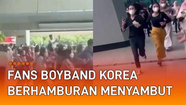 Tiba di Indonesia, Fans Boyband Korea Selatan Berhamburan Menyambut di Bandara