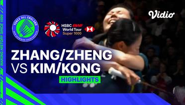 Women’s Doubles: Zhang Shu Xian/Zheng Yu (CHN) vs Kim So Yeong/Kong Hee Yong (KOR) - Highlights | Yonex All England Open Badminton Championships