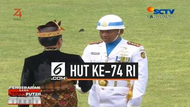 Jokowi Salami Komandan Upacara HUT ke-74 RI