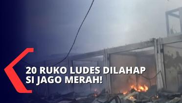 Kompleks Pertokoan di Gunungsitoli Terbakar, Puluhan Ruko Ludes Dilalap Api!