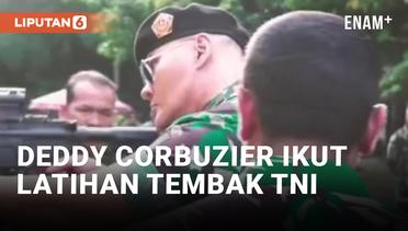 Aksi Deddy Corbuzier Ikut Latihan Tembak di Mako Cijantung