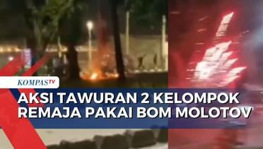 Aksi Tawuran 2 Kelompok Remaja di Cakung saat Gunakan Bom Molotov