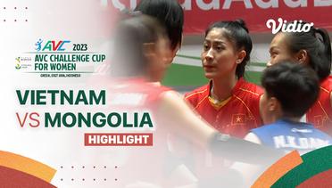 Highlights | Vietnam vs Mongolia | AVC Challenge Cup for Women 2023