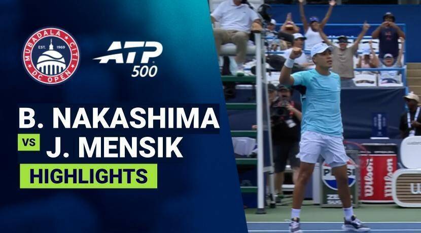 Brandon Nakashima vs Jakub Mensik - Round 2 (Stadium) | ATP 500: Mubadala Citi DC Open 2026