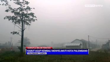 Kota Palembang Kembali di Selimuti Kabut Asap