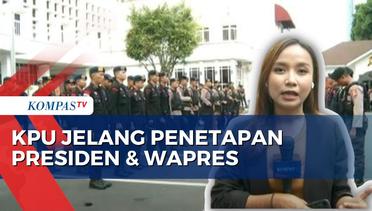 Pengamanan di KPU Jelang Penetapan Presiden dan Wapres Terpilih Prabowo-Gibran