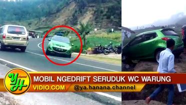 Detik-detik Mobil Seruduk WC Warung Setelah Gagal Drift di Tikungan Sarangan Tawangmangu