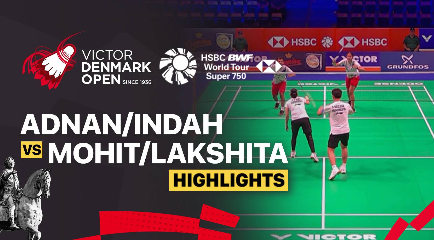 Adnan Maulana/Indah Cahya Sari Jamil (INA) vs Mohit Jaglan/Lakshita Jaglan (IND) - Mixed Doubles Round of 32 | VICTOR Denmark Open 2025.