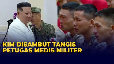 Gaya Kim Jong Un Puji Petugas Medis Militer Korut Disambut Tangis Haru