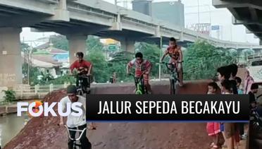 Ada Taman di Jalur Sepeda Kolong Tol Becakayu Cipinang Melayu, Anak-Anak Senang | Fokus