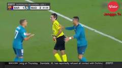 Kartu Merah Ronaldo Saat Ketahuan Diving  Real Madrid vs Barcelona 2 - 1