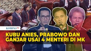 [FULL] Keterangan Kubu Anies, Prabowo dan Ganjar usai 4 Menteri Kabinet Jokowi Hadir di Sidang MK