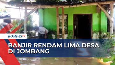 5 Desa di Kabupaten Jombang Terendam Banjir Akibat Luapan Sungai Gunting dan Sungai Catak Banteng