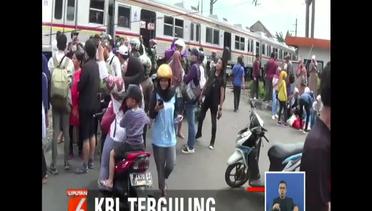 KRL Jurusan Jakarta-Bogor Terguling hingga Tabrak Tiang Listrik - Liputan 6 Siang