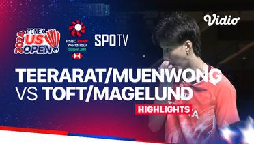Pakkapon Teeraratsakul/Phataimas Muenwong (THA) vs Jesper Toft/Amalie Magelund (DEN) - Highlights | Yonex US Open 2024 - Mixed Doubles