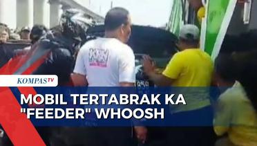 Mobil Tertabrak KA Feeder Whoosh di Bandung, 3 Tewas