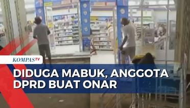 Viral! Diduga Mabuk, Anggota DPRD di Halmahera Tengah Ngamuk dan Rusak Kaca Minimarket
