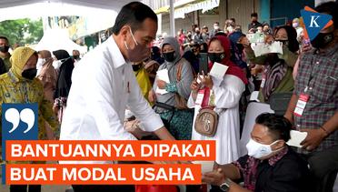 Jokowi: Bansosnya Jangan Buat Beli HP, Buat Modal Usaha