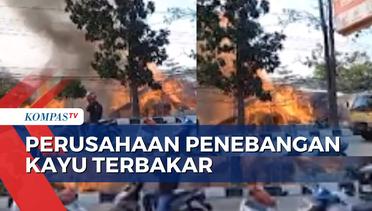 Api Setinggi 5 Meter Hanguskan Panglong di Bandar Lampung, 8 Unit Mobil Damkar Diterjunkan