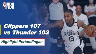 Match Highlight | LA Clippers 107 vs 103 Oklahoma City Thunder | NBA Regular Season 2019/20