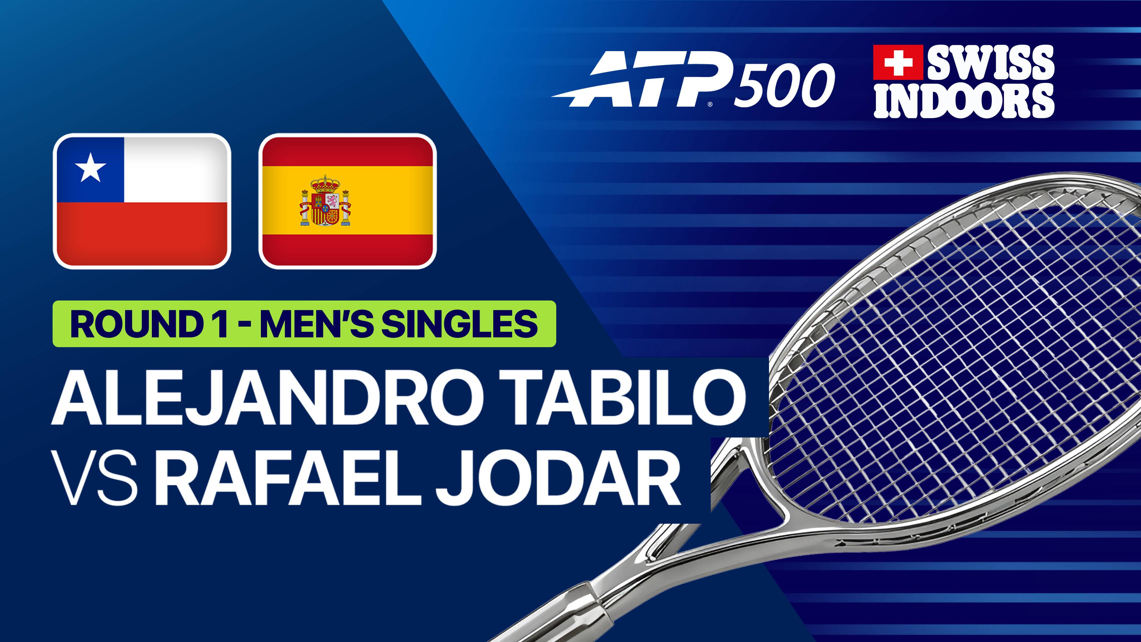 Alejandro Tabilo vs Rafael Jodar - Round 1 | ATP 500: Swiss Indoors Basel 2026