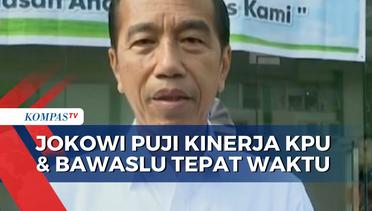 Jokowi Puji Kinerja KPU-Bawaslu Sukses Gelar Serangkaian Proses Pemilu 2024
