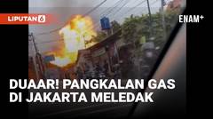 Serem! Detik-detik Pangkalan Gas Meledak di Pondok Kelapa Jakarta