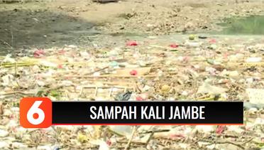 Sampah Kali Jambe Menumpuk di Pinggir Jalan Tol Jakarta-Cikampek | Liputan 6
