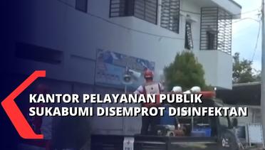 Tim PMI Kota Sukabumi Lakukan Penyemprotan Disinfektan di Sejumlah Kantor Pelayanan Publik Sukabumi