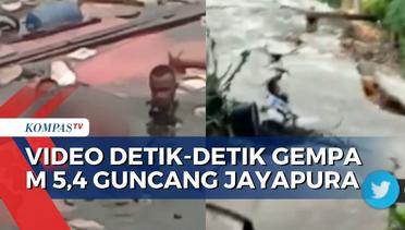 Unggahan Video Detik-Detik Gempa di Jayapura di Twitter, Jalanan Retak Terbelah!
