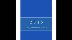 2015 Daily Journal & Planner Royal Blue