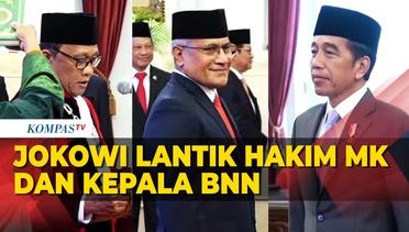 [FULL] Jokowi Lantik Hakim MK Ridwan Mansyur dan Kepala BNN Marthinus Hukom
