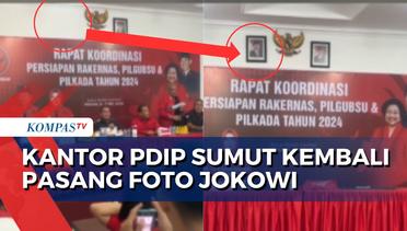 Foto Presiden Jokowi Tampak Kembali Dipasang di Kantor DPD PDIP Sumatera Utara! Ini Perbandingannya