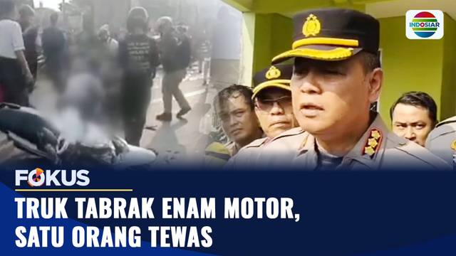 Truk Rem Blong Hantam Enam Motor, Satu Orang Tewas | Fokus