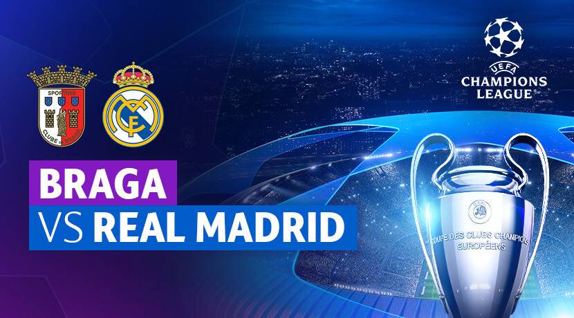 Real Madrid x Braga ao vivo pela Champions League 2023 - CenárioMT