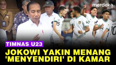 Jokowi Pilih 'Menyendiri' Nonton Timnas U-23 VS Irak di Kamar: Yakin Menang!