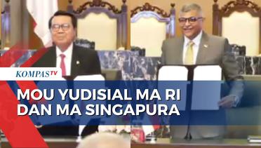 Ketua MA RI Menandatangani Nota Kesepahaman Kerja Sama Yudisial dengan MA Singapura - MA NEWS