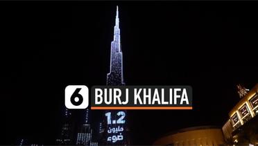 Nyala Burj Khalifa Kumpulkan Donasi Warga Kelaparan