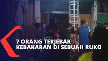 Tujuh Orang Termasuk Balita Terjebak dalam Kebakaran Ruko di Makassar