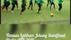 Timnas Indonesia latihan jelang semifinal piala aff 2016